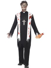 Pánský kostým k Halloweenu Zombie farář