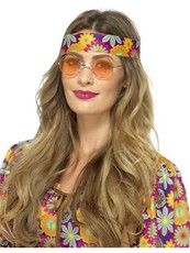 Brýle hippies, oranžové