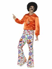60s Groovy Hippie kalhoty do zvonu