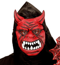 Maska ďábel s kapucí (čert)