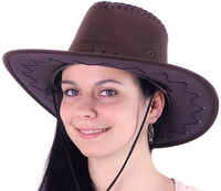 Kovbojský klobouk, hnědý