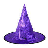 Klobouk čarodějnický/Halloween fialový dětský