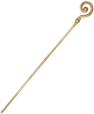 Mikulášská hůl/berle zlatá 185 cm (skládací)