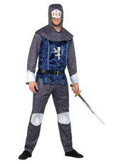 Pánský kostým Středověký rytíř, modrý