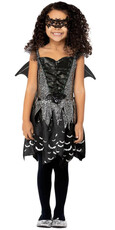 Dívčí kostým netopýr s křídly