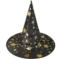 Dětský klobouk černý čarodějnický