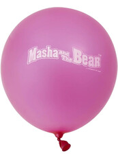 Růžové balónky Máša a Medvěd, 12 ks