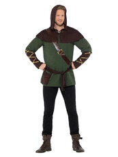 Pánský kostým Robin Hood s kápí
