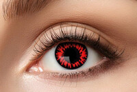 Certifikované týdenní barevné kontaktní čočky nedioptrické, červený vlk 84095241.W24