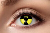 Certifikované týdenní barevné kontaktní čočky nedioptrické, radioaktivita 84095241.W53