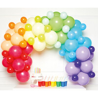 Balónková girlanda v barvách duhy (4m, 78 balónků)