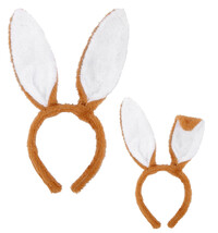 Čelenka hnědobílé uši králík