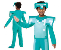 Dětský modrý kostým Minecraft