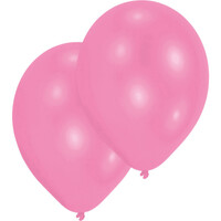 Sada 10ks růžových latexových balónků (průměr 27cm)