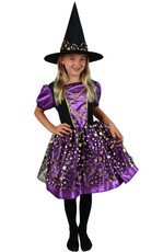 Dětský kostým čarodějnice fialovo-černá e-obal