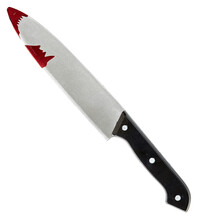 Zakrvácený kuchyňský nůž
