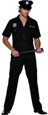 Pánský kostým policajt (černý)