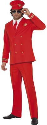 Pánský kostým pilot červený