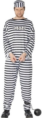 Pánský kostým vězeň s čísly
