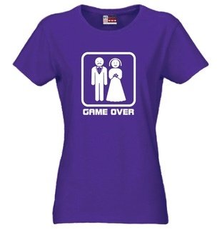 Dámské tričko Game over fialové