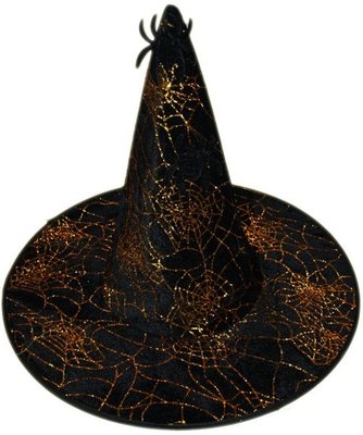 Čarodějniceký klobouk zlaté třpytky