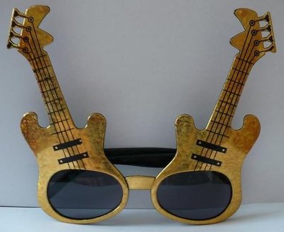 Brýle kytara zlaté