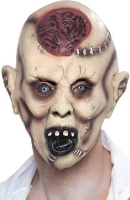 Halloweenská maska zombie po pitvě