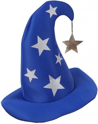Čarodějnický klobouk s hvězdami