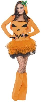 Dámský halloweenský kostým dýně