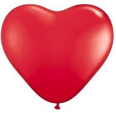 Balónek srdce červené malé 1ks