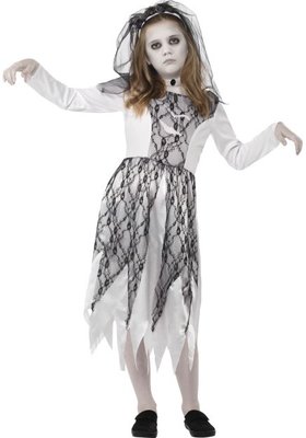 Dívčí halloweenský kostým duch nevěsty