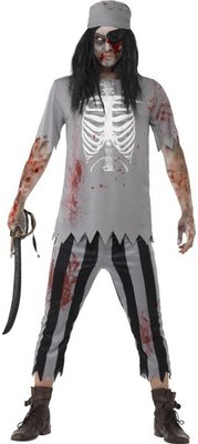 Pánský halloweenský kostým zombie pirát