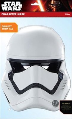 Papírová maska na tvář Star Wars - Storm Trooper