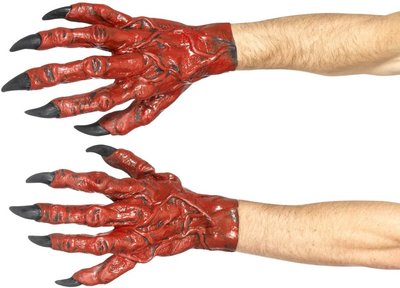 Halloweenské ďábelské ruce (čert)