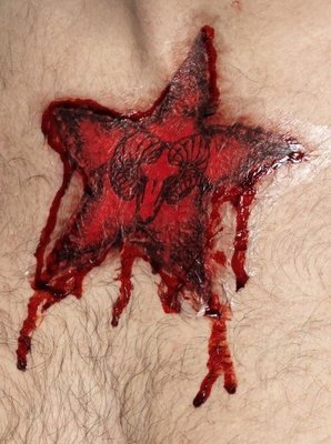 Tetování hvězda s beranem
