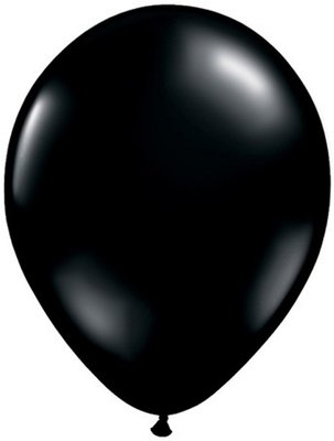 Balónek černý 1ks 13 cm