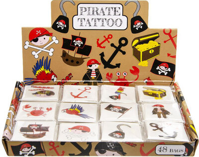 Tetování Piráti 12 kusů