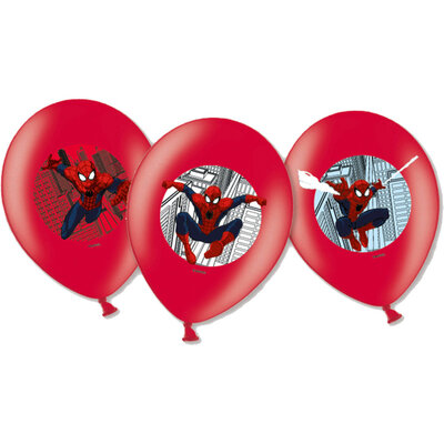 Balónky Spiderman 6 ks, 27,5 cm