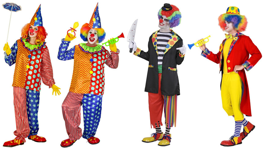 Propracovanou masku klauna využijete jak během masopustu, tak na karnevalu, dětské oslavě i Halloweenu.