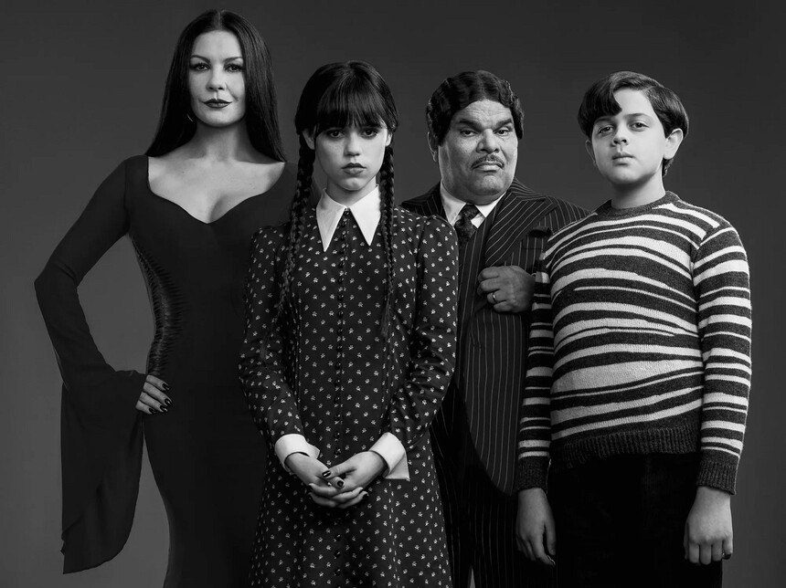 Addams Family v seriálové podobě Wednesday z roku 2022.