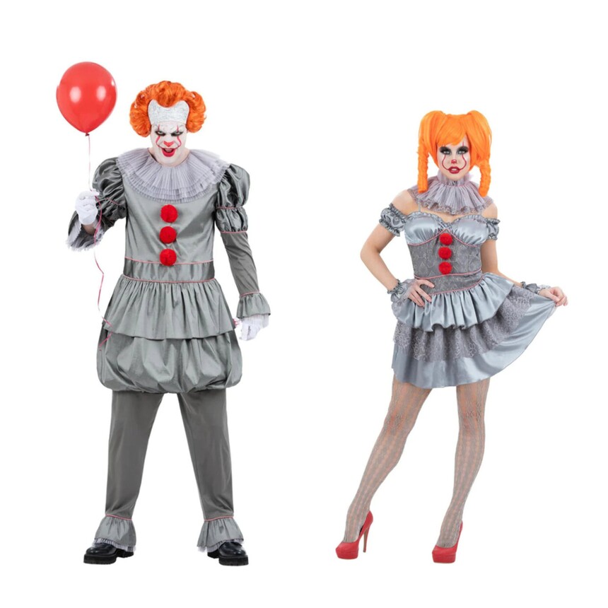 Kostým Pennywise v pánské i dámské verzi je must-have na každý hororový večírek.