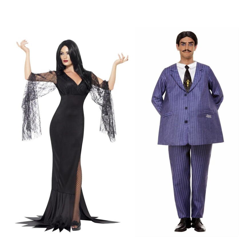 Morticia a Gomez jsou ideální kostýmovou volbou pro páry.