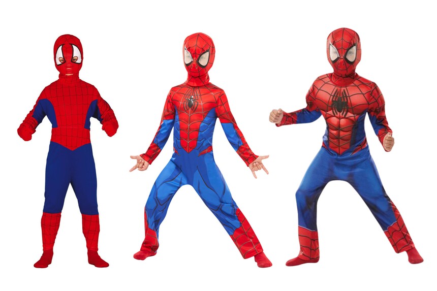 Tři podoby Spidermana.