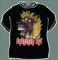 Tričko Stress out kůň