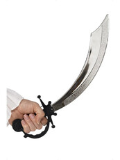 Pirátská šavle černá rukojeť 50 cm