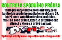 Průkaz Kontrola spodního prádla
