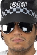 Brýle policista (stříbrné)