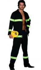 Pánský kostým hasič Deluxe