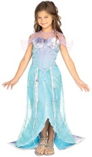 Dívčí kostým mořská panna modrý