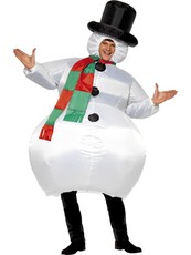 Pánský kostým sněhulák (kulatý s dlouhým rukávem)